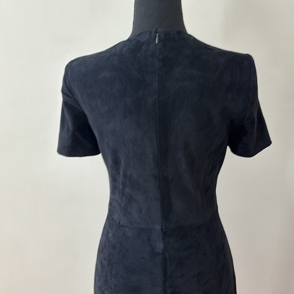 Prada Navy Suede A-Line Short Sleeve Dress Women’s size 40 or US 4 - Picture 4 of 15